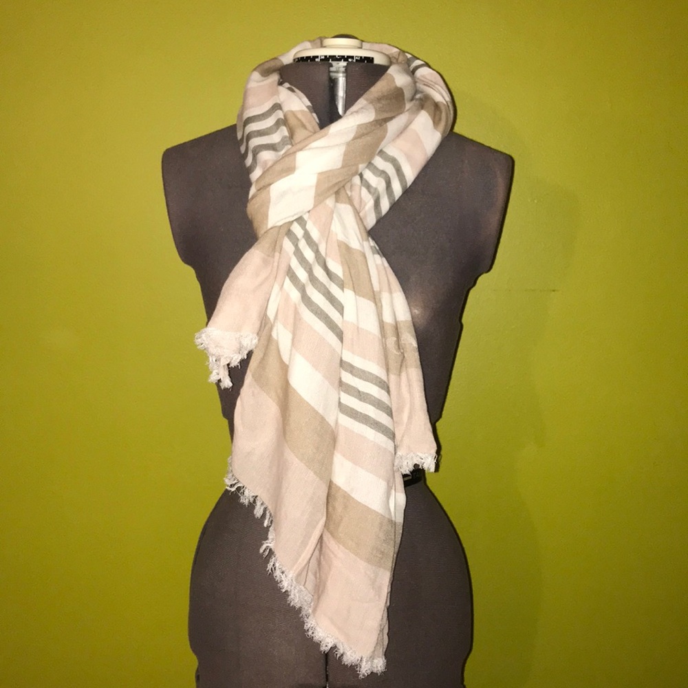 NEW Coach Hadley Striped Scarf
